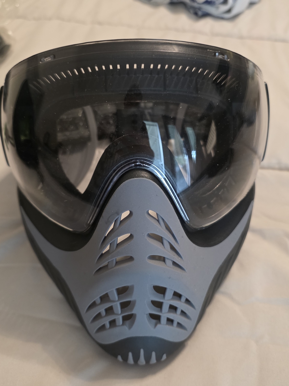 Black and Gray Protective VR/AR Face Mask with Clear Visor And Google Case